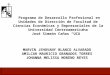 Programa de Desarrollo Profesional en Unidades de Dirección de Facultad de Ciencias Económicas y Empresariales de la Universidad Centroamericana José Simeón