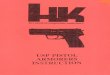 Firearms - Hk Usp Pistol Armorers Instructions Weapon