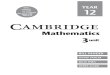 Cambridge Maths Yr 12 3unit Textbook