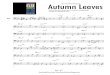 Autumn Leaves Bassline Transcription