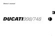 Ducati 748 Owners Manual 1994-2003