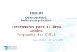 Organización Panamericana De la Salud Reunión Género y Salud: Indicadores y Análisis Indicadores para el Área Andina Propuesta de: CHILE Quito, Octubre
