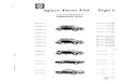 VW Spare Parts List Type 1 May 1960