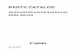 Canon iR2545 Series Parts Catalog