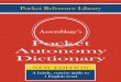 Autonomy Pocket Dictionary