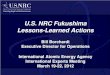 U.S. NRC Fukushima Lessons Learned - Borchardt