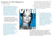 Analysis of Vibe Magazine