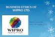 ethical values of wipro