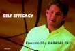 Self efficacy ppt OF HR MANAGEMENT MBA