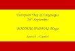 European Day of Languages 26 th September BODMAS/BIDMAS Bingo Spanish – Español