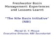 The Nile Basin Initiative (NBI)