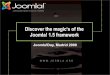 Joomla! 1.5 the magic of the Joomla! 1.5 framework