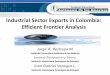 Industrial Sector Export: Data Envelope Analysis