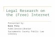 Legal Research On The Internet