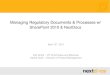 NextDocs Regulatory Document Management Webinar 041211