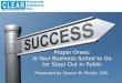 Dressed for Success - Is Your Company Ready to Go Public?