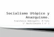 Socialismo utópico y anarquismo