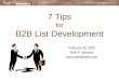 Buying a B2B Lead List: Webinar Presentation