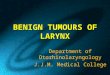 Benign tumours of larynx
