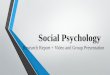 Social psychology (presentation slides)