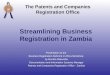 Patents and Companies Registration Office Presentation CRF 2009