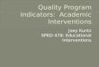 Quality Program Indicators