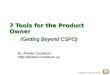 7 Tools for the Product Owner