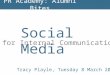 Social media for internal communication webinar with Tracy Playle