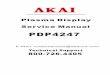 AKAI PDP4247-F Service manual