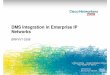 33212201 BRKVVT 2308 DMS Integration in Enterprise IP Networks