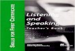 Skills for First Certificate Listening and Speaking Teacher's Book