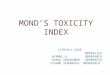 MONDS TOXICITY INDEX.ppt
