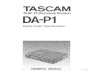 Manual TASCAM DA-P1