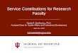 Service Contributions for Research Faculty