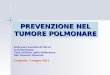 PREVENZIONE NEL TUMORE POLMONARE Dott.ssa Concetta Di Micco U,O,Oncologia Casa Sollievo della Sofferenza San Govanni Rotondo Cerignola, 7 maggio 2011