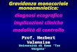 Gravidanza monocoriale monoamniotica: diagnosi ecografica implicazioni cliniche modalità di controllo Prof. Herbert Valensise Università di Roma Tor Vergata