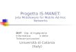 Progetto IS-MANET: Jxta Middleware for Mobile Ad-Hoc Networks DIIT - Dip. di Ingegneria Informatica e delle Telecomunicazioni Università di Catania (Italy)
