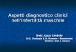 Aspetti diagnostico clinici nellinfertilità maschile Dott. Luca Cindolo U.O. Urologia A.O. Rummo - Benevento Direttore Dott. L. Salzano Direttore Dott