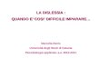 LA DISLESSIA : QUANDO E COSI DIFFICILE IMPARARE… Marcella Renis Università degli Studi di Catania Psicobiologia applicata- a.a. 2010-2011