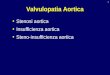 1 Valvulopatia Aortica Stenosi aortica Insufficienza aortica Steno-insufficienza aortica