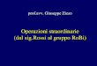 Operazioni straordinarie (dal sig.Rossi al gruppo RoBi) prof.avv. Giuseppe Zizzo