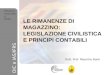 1 Ottobre-novembre 2010 OIC e IAS/IFRS LE RIMANENZE DI MAGAZZINO: LEGISLAZIONE CIVILISTICA E PRINCIPI CONTABILI Dott. Prof. Massimo Boidi Ottobre- novembre