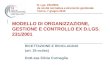 MODELLO DI ORGANIZZAZIONE, GESTIONE E CONTROLLO EX D.LGS. 231/2001 RICETTAZIONE E RICICLAGGIO (art. 25-octies) Dott.ssa Silvia Cornaglia D. Lgs. 231/2001: