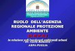 - Dipartimento di Lecce- Agenzia Regionale per la Protezione Ambientale RUOLO DELLAGENZIA REGIONALE PROTEZIONE AMBIENTE(A.R.P.A.) in relazione agli inquinanti