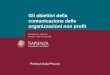 Gli obiettivi della comunicazione delle organizzazioni non profit Prof.ssa Gaia Peruzzi