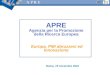 APRE Agenzia per la Promozione della Ricerca Europea Europa, PMI abruzzesi ed Innovazione Roma, 19 novembre 2010