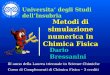 Metodi di simulazione numerica in Chimica Fisica Dario Bressanini Universita degli Studi dellInsubria III anno della Laurea triennale in Scienze Chimiche