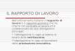 IL RAPPORTO DI LAVORO Nell'ordinamento italiano il rapporto di lavoro ¨ il rapporto giuridico che ha origine dal contratto di lavoro ed ¨ caratterizzato