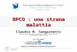 CMS 2010 BPCO : una strana malattia Claudio M. Sanguinetti Direttore Unità Operativa Complessa di Pneumologia eTerapia Semi-Intensiva Respiratoria Azienda