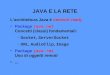 JAVA E LA RETE Larchitettura Java è network-ready Package java.net Concetti (classi) fondamentali: –Socket, ServerSocket –URL, AudioClip, Image Package